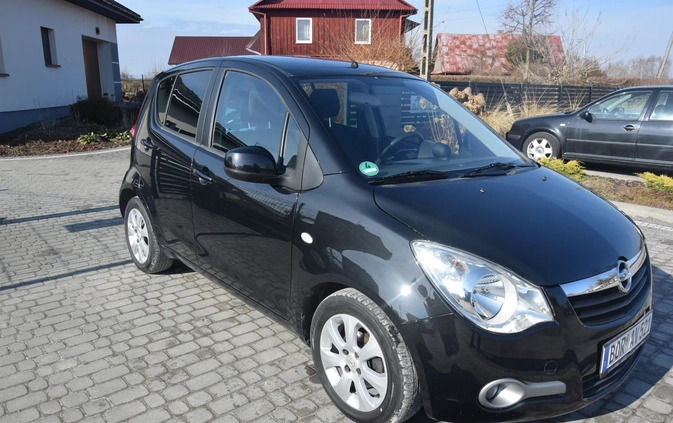 Opel Agila cena 14900 przebieg: 75700, rok produkcji 2008 z Poddębice małe 277